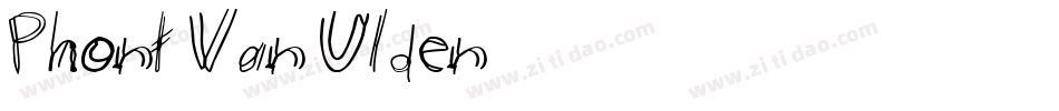 Phont Van Ulden字体转换